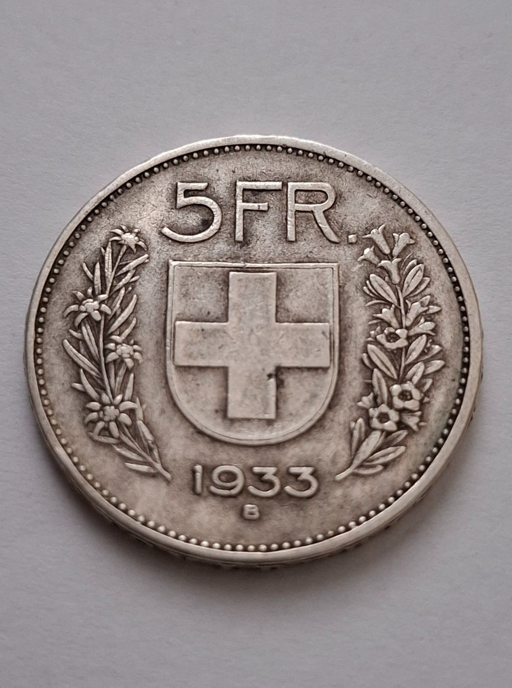 Tutti le monete: 5 FRANKEN 1933 – Usato da Siglistorf venduto da Winer03