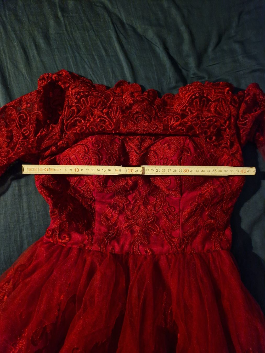 Vestiti: Robe dentelle rouge t.36 neuve – Nuovo (secondo la descrizione) da Crassier venduto da steff2000 3