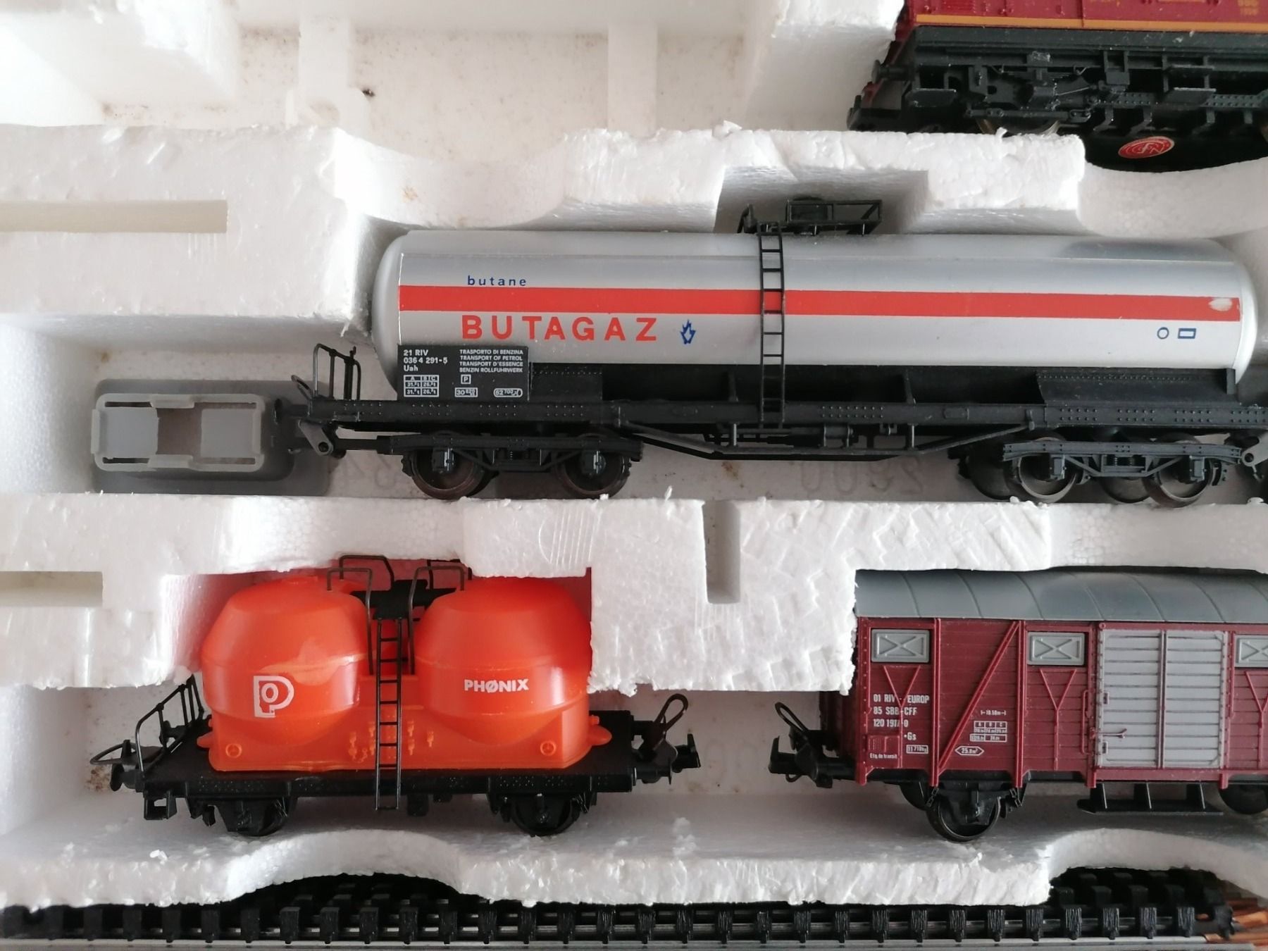 Lima Modellini di ferrovie: Lima Eisenbahn Starter Set mit SBB Güterwagen – Usato da Basel venduto da vintagecollector 3