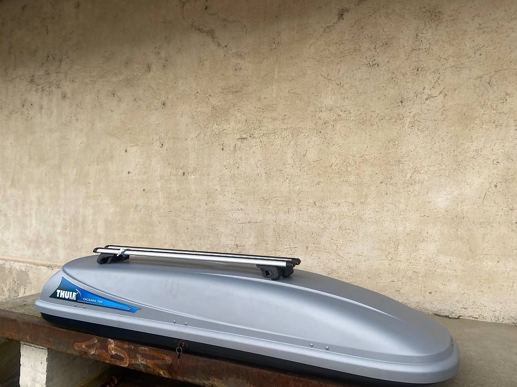 Box da tetto: XL Dachbox Thule Ocean 700 mit oder ohne Träger – Usato da Leuzigen venduto da Doppelrad 2
