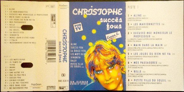Musicassette: CASSETTE CHRISTOPHE - CHANSONS – Usato da PORRENTRTUY venduto da RABAIS_SPORT 1