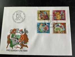 Ersttagsbrief Pro Juventute 1985 Schweiz gestempelt