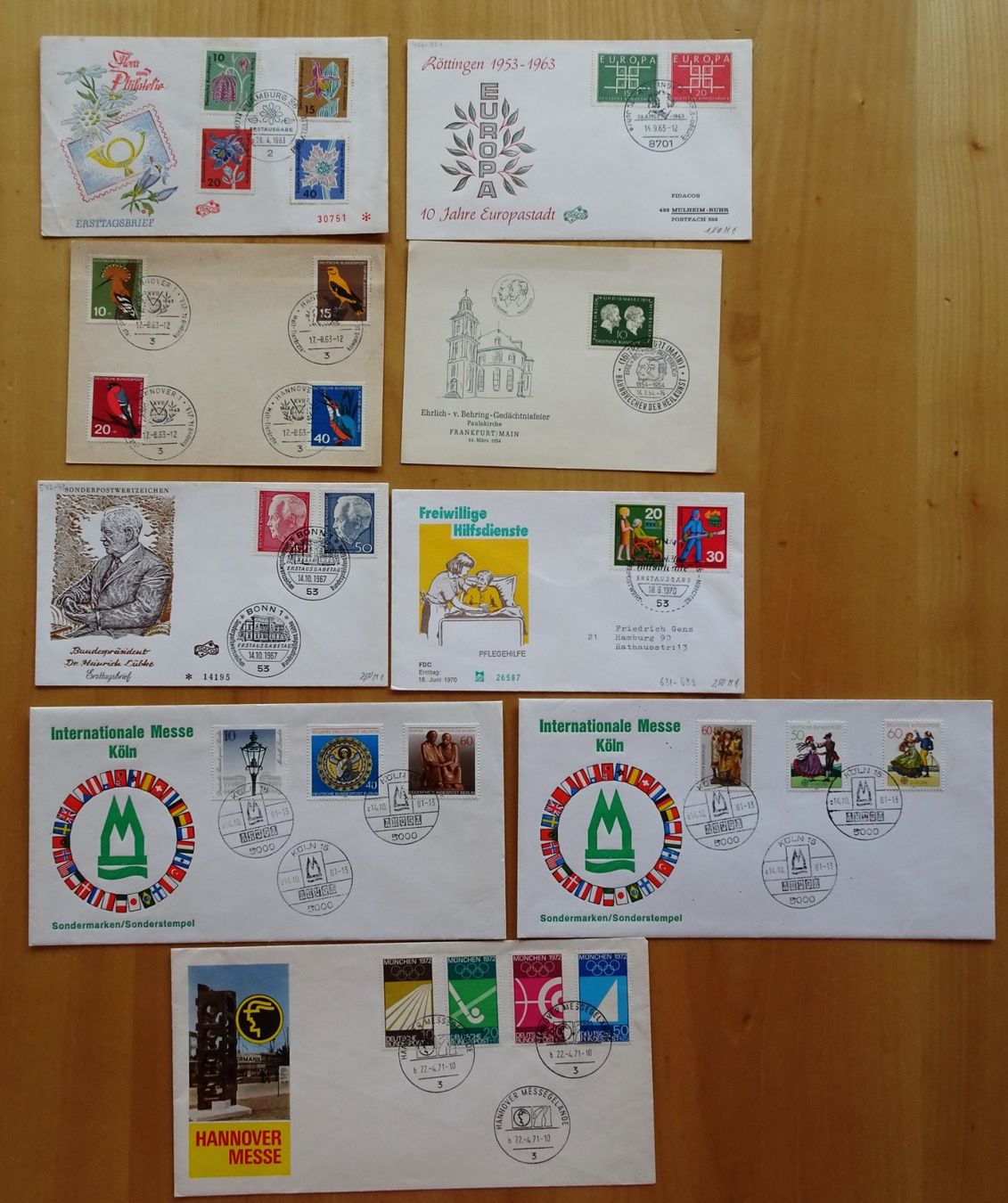 Tutti i francobolli: Belege, Bedarfsbriefe +  .... Deutschland, BRD – Usato da Feldbrunnen venduto da MarcusSO 7