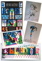 5 Plakate Poster 3x Henri Matisse, 1x Giannelli, 1x Canetti