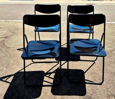 4x Klappstuhl in Schwarz – Platzsparend & Stylisch