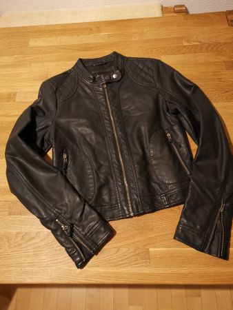 Lederjacke schwarz