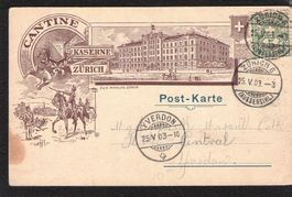 Cantine/Kaserne Zürich , gel. 25.V.1903