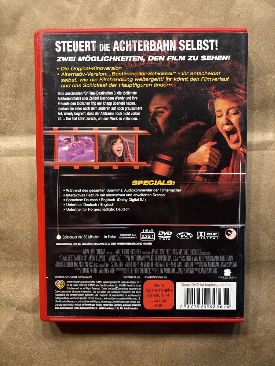 Tutti i DVDs: Final Destination 3 (2204) – Usato da Ruswil venduto da Slivio_ 1