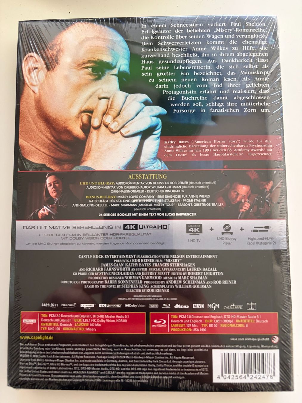 Tutti i DVDs: MISERY - Mediabook 4k Ultra HD + Blu Ray – Nuovo e nell'imballaggio originale da Luzern venduto da cole.trickle 1
