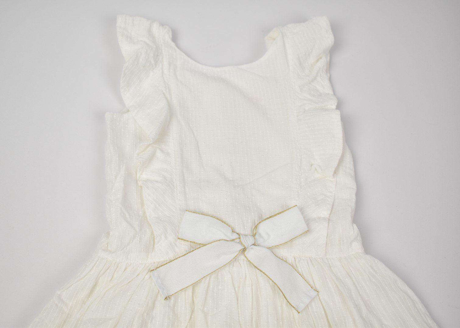 Catimini Vestiti & Gonne: Catimini Kleid, weiss mit Schleife, Gr.104 – Usato da Nürensdorf venduto da 2ND_STORY 1