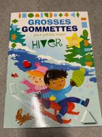livre grosses gommettes stickers hiver neuf