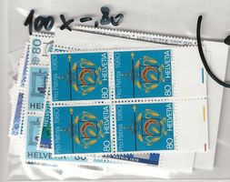Frankatur 100 x -.80 Nominal, diverse Ausgaben **