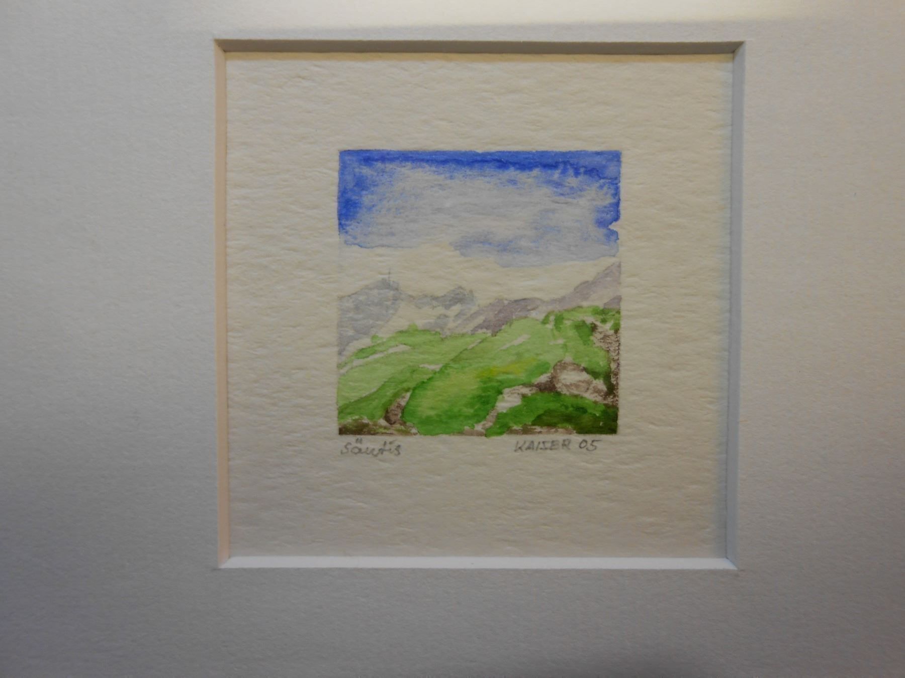 Dipinti: Aquarell "SAENTIS" AI - (del) – Nuovo (secondo la descrizione) da Hallwil venduto da pkaiser44 1