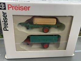 Preiser HO 17917 Märklin Roco 2x remorques agricoles 🚜