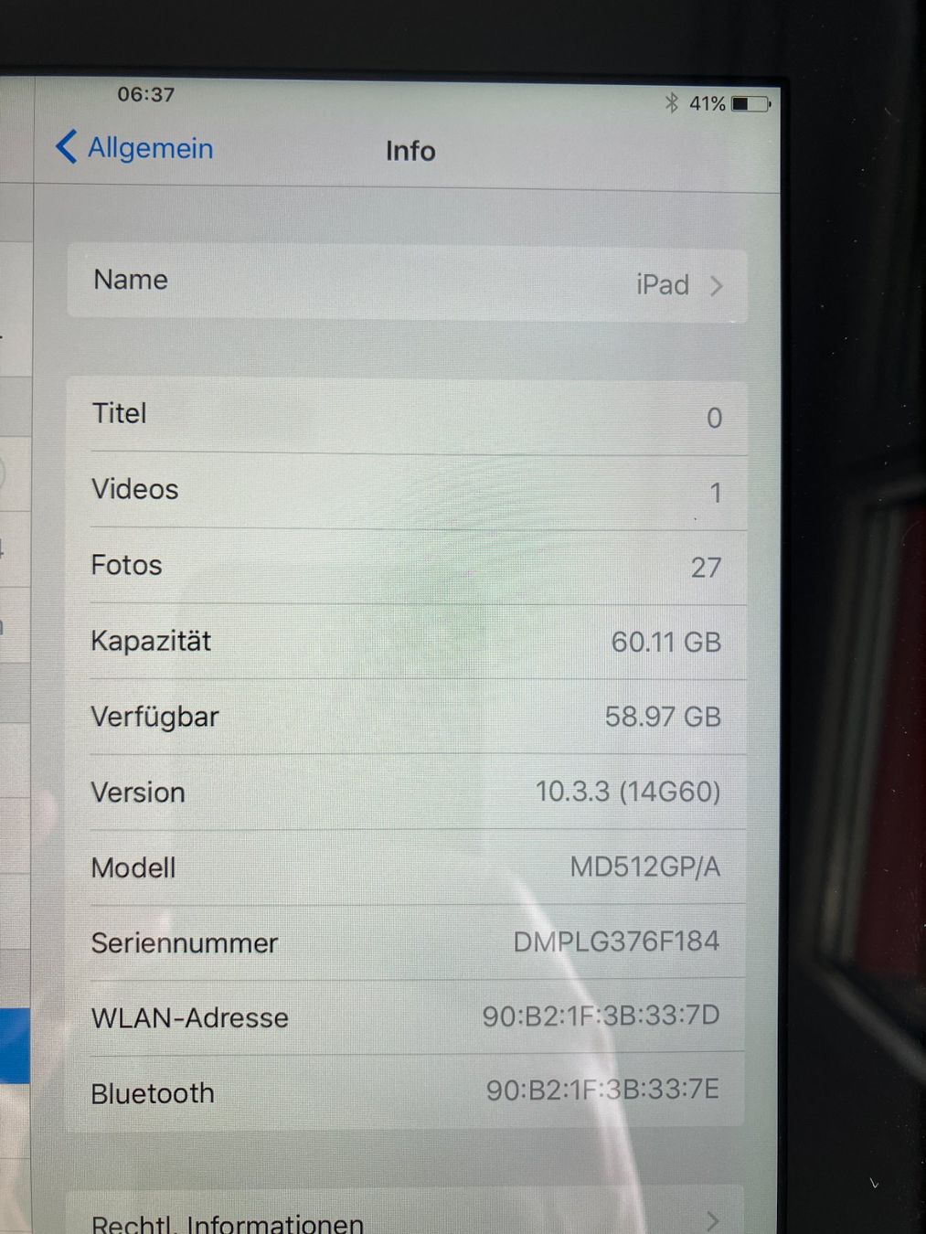 Apple Tablet PC: iPad 4. Gen. Model A1458 64GB – Usato da Abtwil AG venduto da Swissraver 3