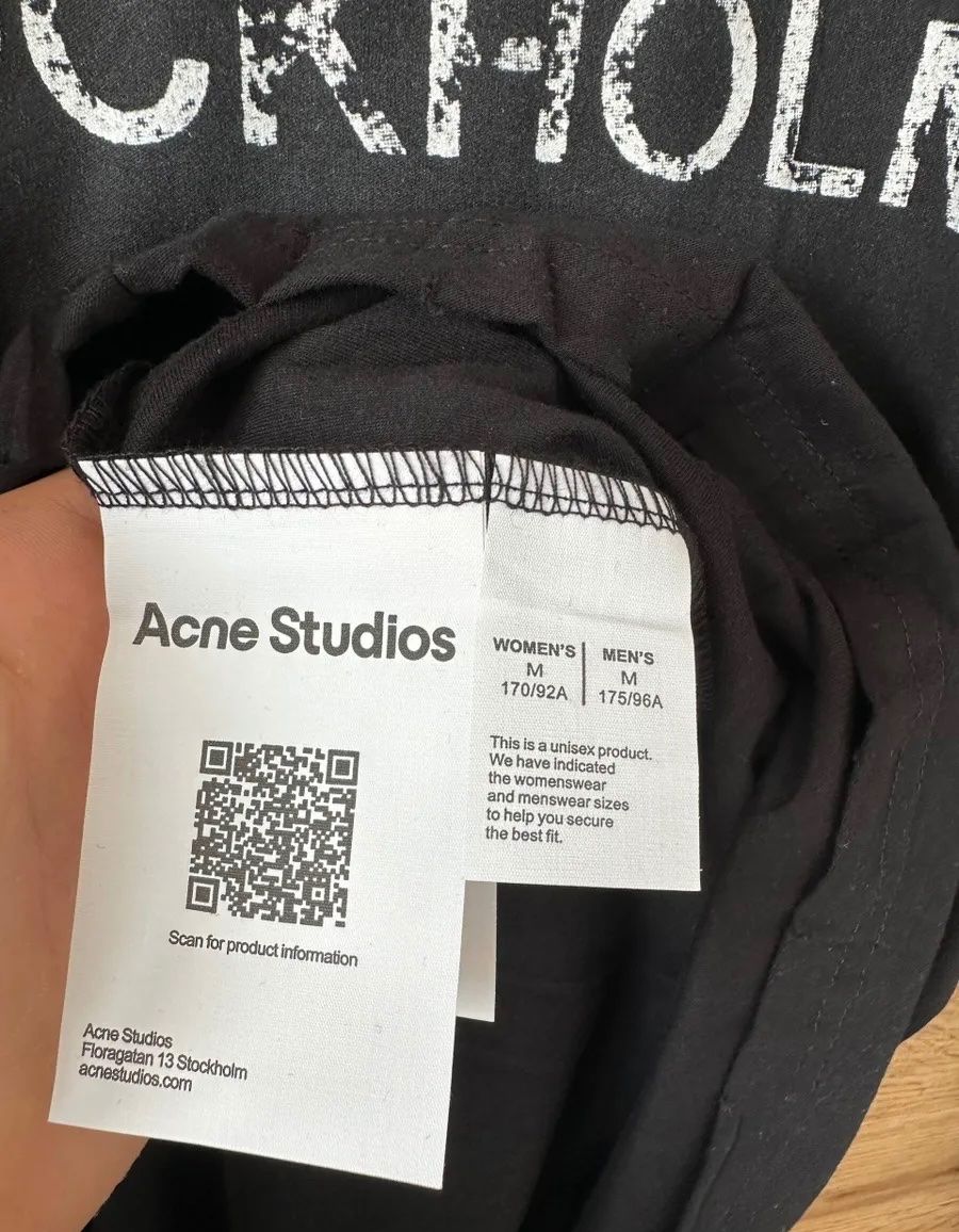 Acne Studios T-shirt: Acne Studios Longsleeve Gr. M, Farbe schwarz – Nuovo (secondo la descrizione) da Triesen venduto da atos87 2