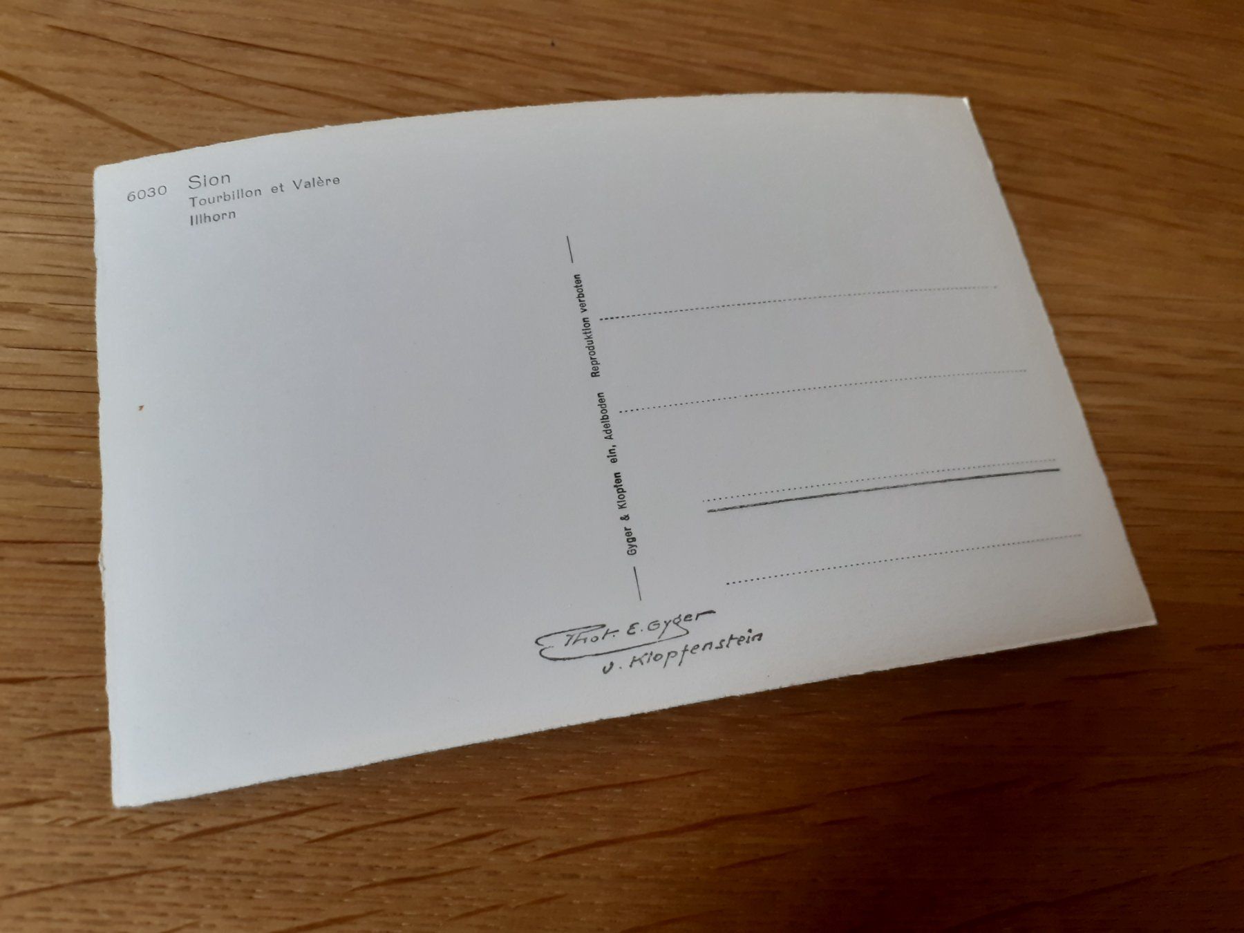 Cartoline postali: SION - TOURBILLON et VALERE – Usato da Winterthur venduto da Ornyx7 1