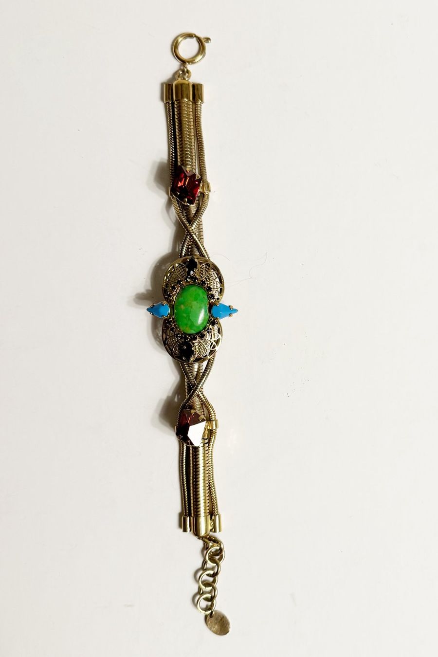 Armbänder & -reifen: Statement Bracelet with Green Mojave Türkis, 20 cm – Neu (gemäss Beschreibung) aus Zürich von kasiaf