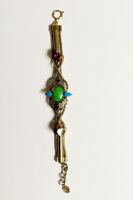 Statement Bracelet with Green Mojave Türkis, 20 cm