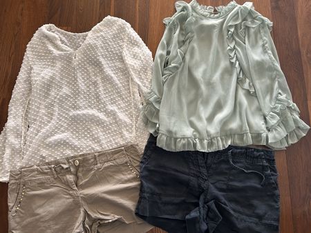 Sommer Set: 2 Blusen & 2 Shorts, Gr. 38, Top Zustand! (53)