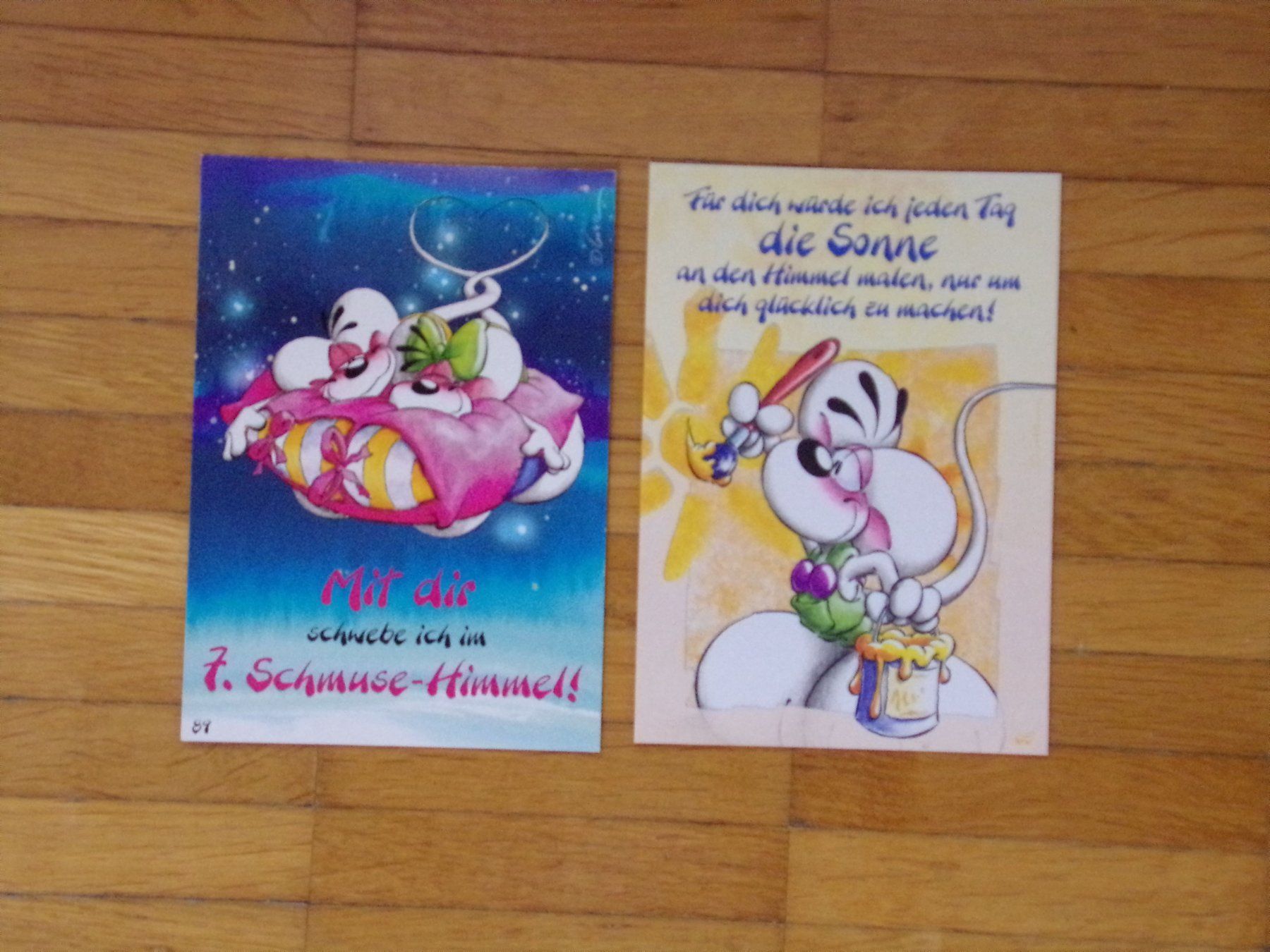 Cartoline postali: Diddl Postkarten  2 Stück   Set O46 – Usato da Winterthur venduto da Jessi_di