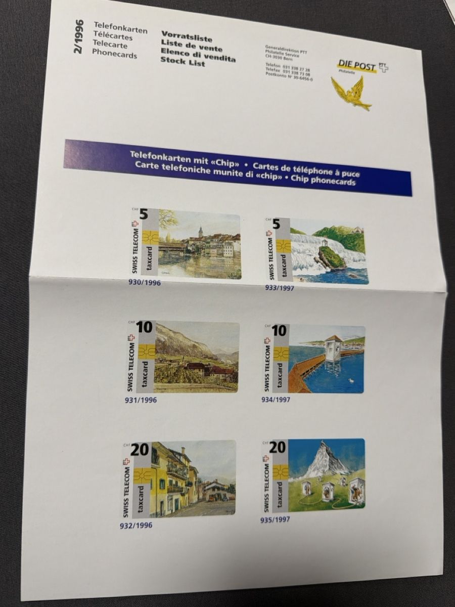 Schede telefoniche: PTT Taxcard Vorratsliste 2/1996 – Usato da Deitingen venduto da Himhip