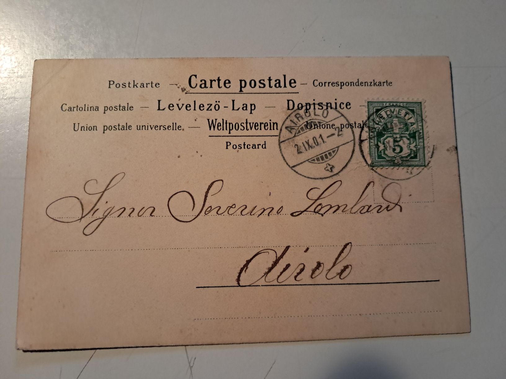 Cartoline postali: il meritato riposo del cacciatore – Usato da Gorduno venduto da ema_7yhp 1