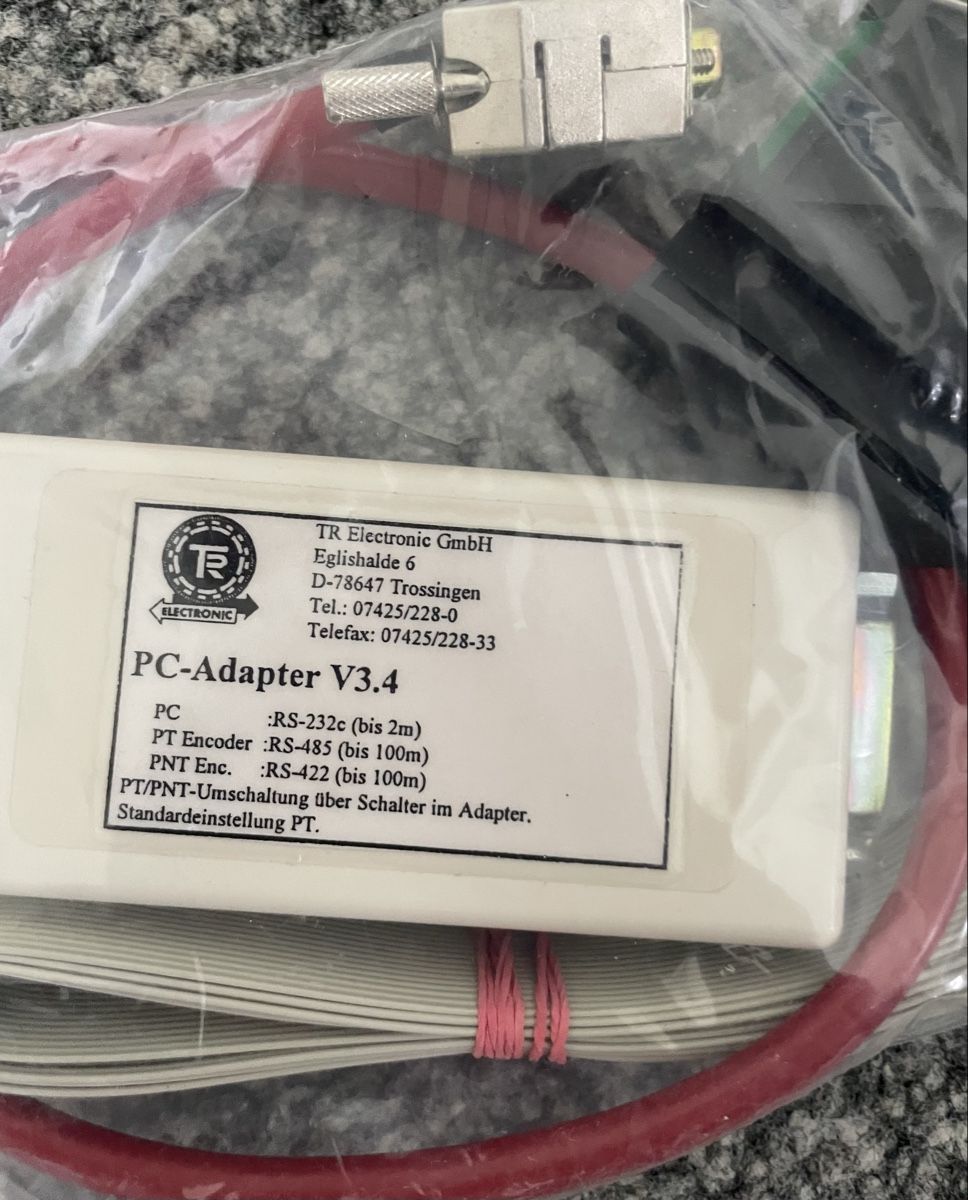Unità & Adattatore: PC Adapter V3.4 von TR Electronic - Neuwertig! Kabel Set. – Nuovo e nell'imballaggio originale da Au ZH venduto da Jaggy4 3