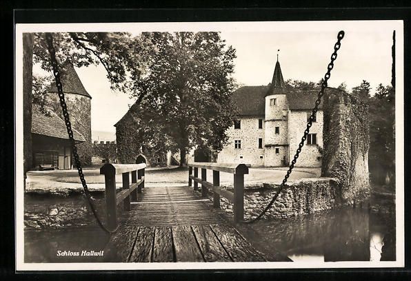 Cartoline postali: AK Hallwil, Schloss Hallwil – Usato da Berlin venduto da bartko-reher