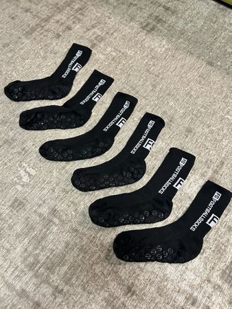 Lot de 3 paires de chaussettes antidérapantes de foot 