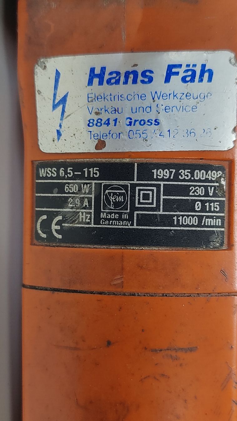 Fein Smerigliatrici & Lucidatrici: Fein Winkelschleifer 650W (L26) – Usato da Neuenhof venduto da SchnaeppliAllerlei 5