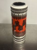 Vintage Design Vase, Keramik, 1970er Jahre, orange