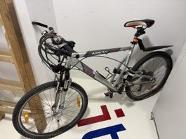 ARROW Fully Mountainbike, 26 Zoll, Grau/Rot