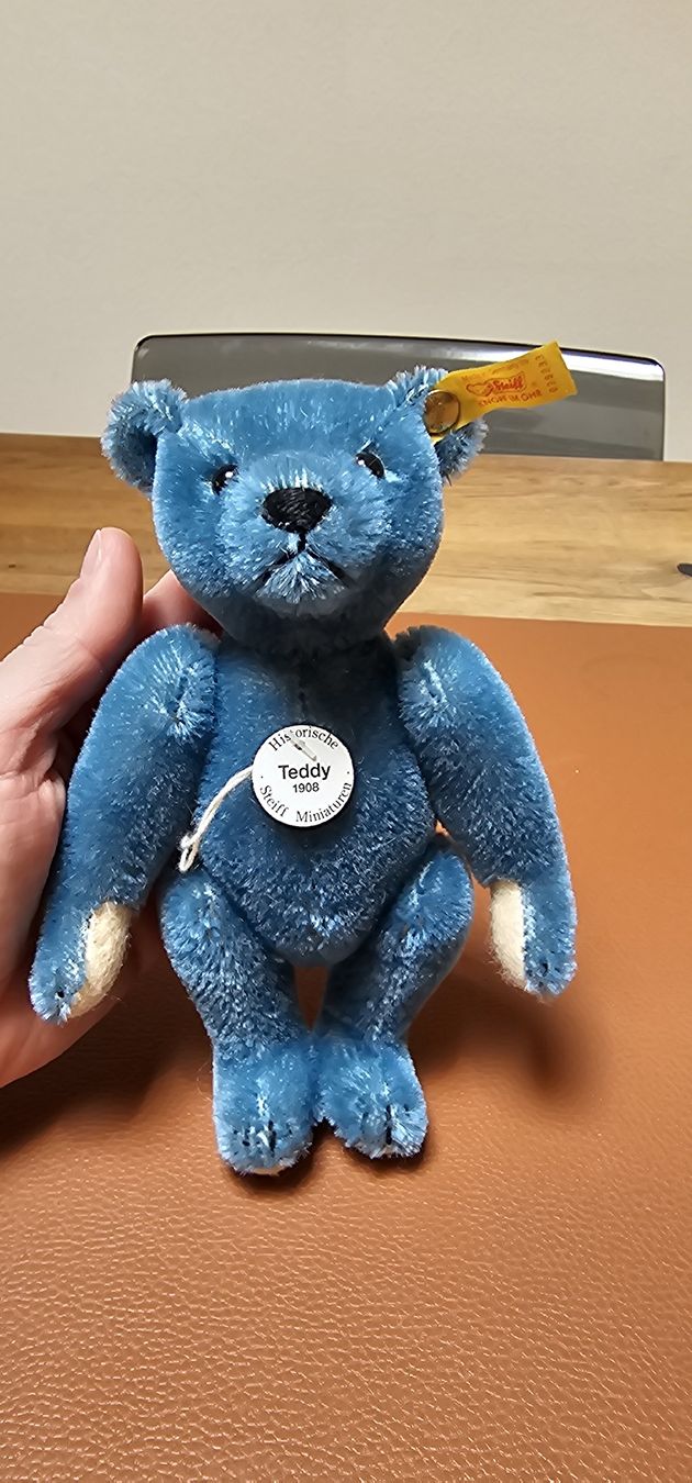 Steiff Giocattoli: Steiff Germany Teddybär 1908 Historischer Miniatur Bär Repli – Usato da Buchs AG venduto da Manu827 2