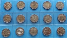 Münzen Griechenland 2€ 15 Stück Gedenkmünzen