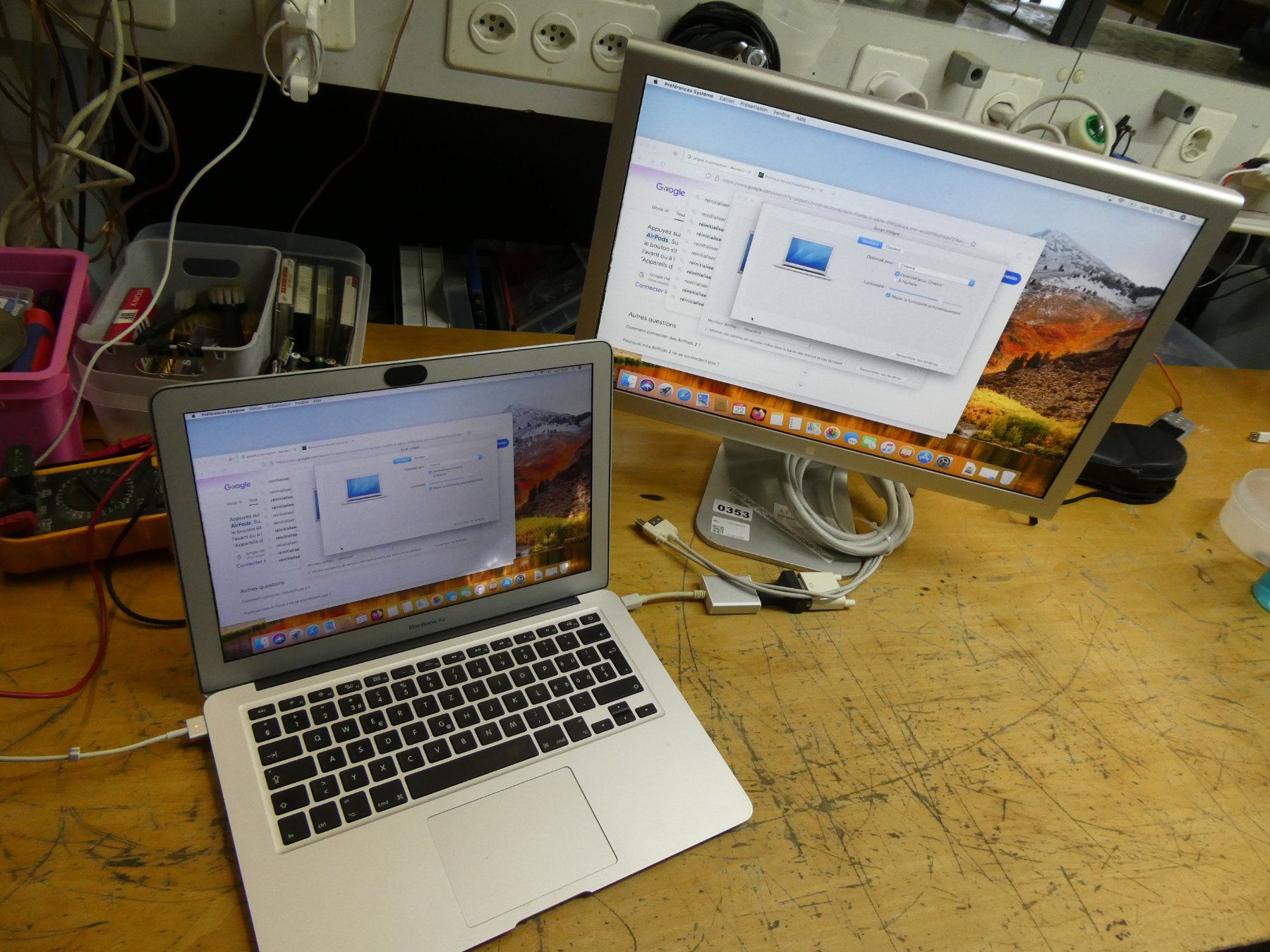 Apple Monitor: Ecran LCD APPLE 20 pouces avec adaptateur – Usato da Etagnières venduto da emmaus.electro 6