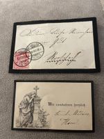 Antiker Trauerbrief Fam. Rennhaas 1880 mit Briefmarke