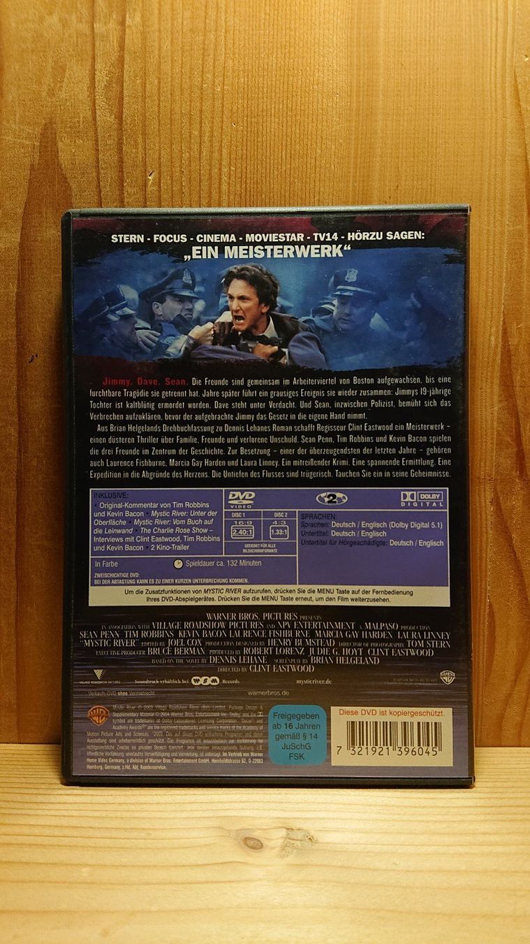 Tutti i DVDs: MYSTIC RIVER DVD mit Sean Penn – Usato da Wilderswil venduto da Exebub 1