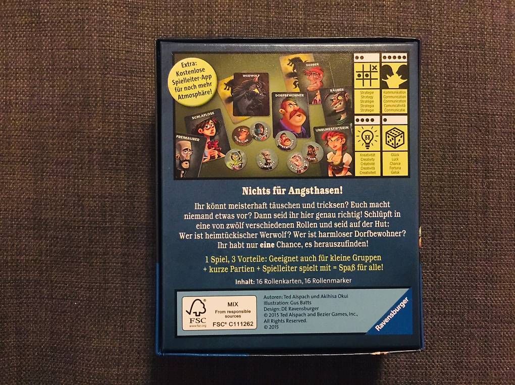 Spiele: Werwölfe Spiel - Nicht benutzt – Gebraucht aus Zollikerberg von sel_99lq 1