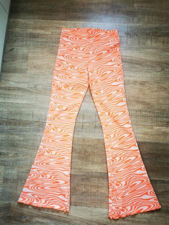 FB Sister Schlaghose, Grösse M, Orange/Weiss, Sommer