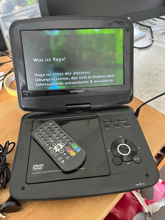 Portabler mobiler DVD-Player mit DVB-T Tuner microspot | Kaufen auf Ricardo