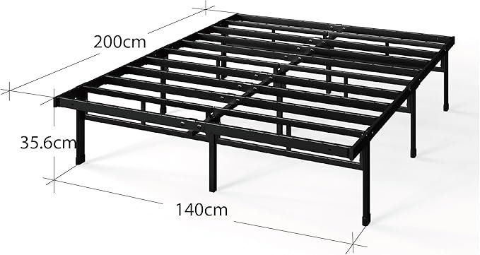 Betten: Bett 140x200x36cm Metall Plattform Bettgestell Stauraum – Neu und originalverpackt aus Herisau von Serenco 1