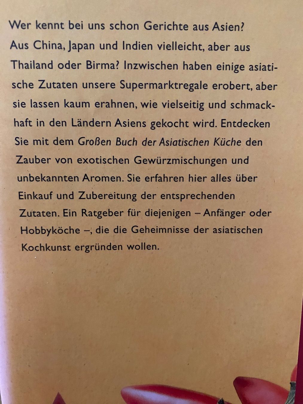 Livres: Das grosse Buch der asiatischen Küche – D'occasion à Zürich par JAD01 1