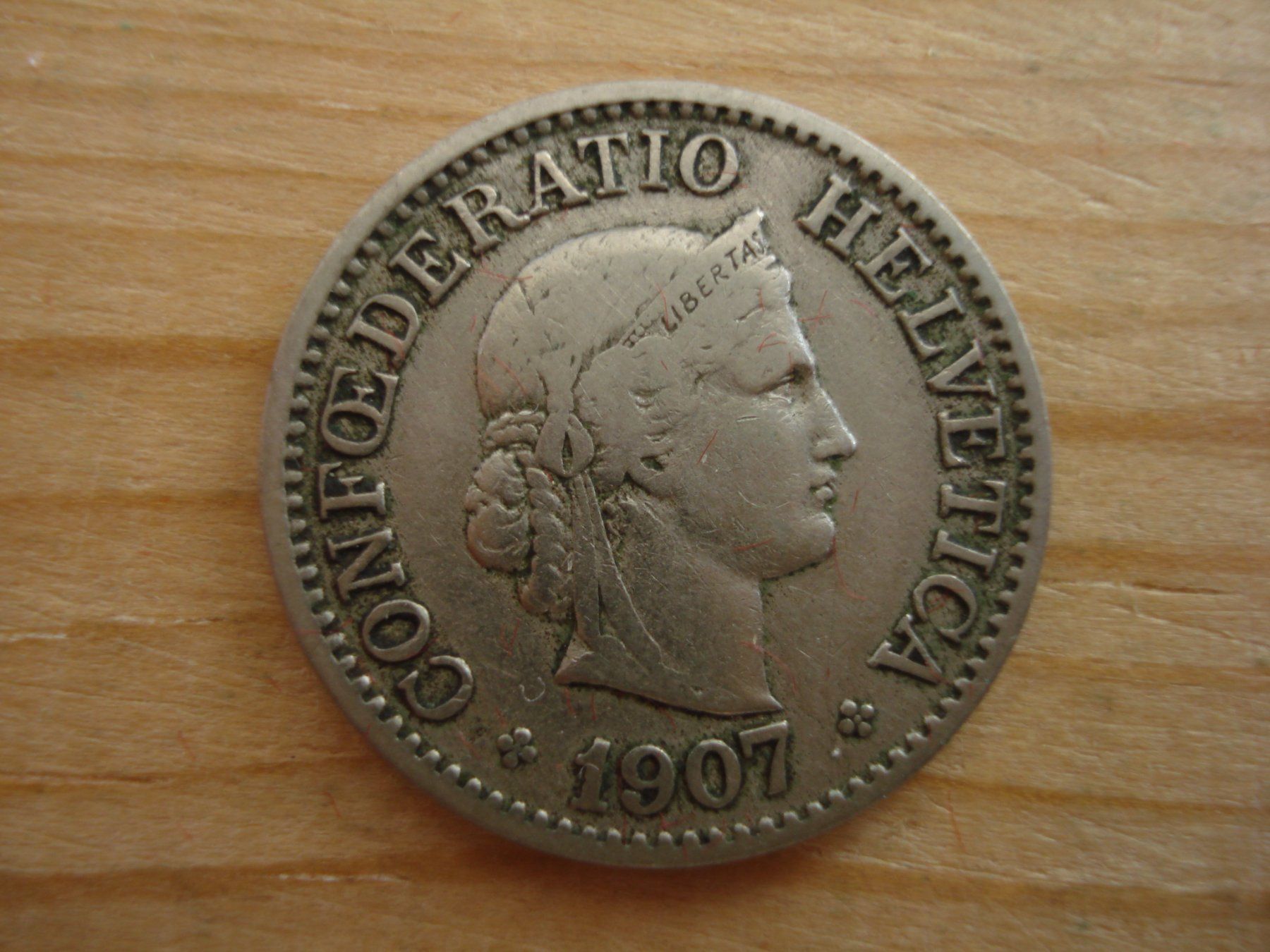 Tutti le monete: (S1) 10 Rappen 1907 – Usato da Erlach venduto da Net-Coins