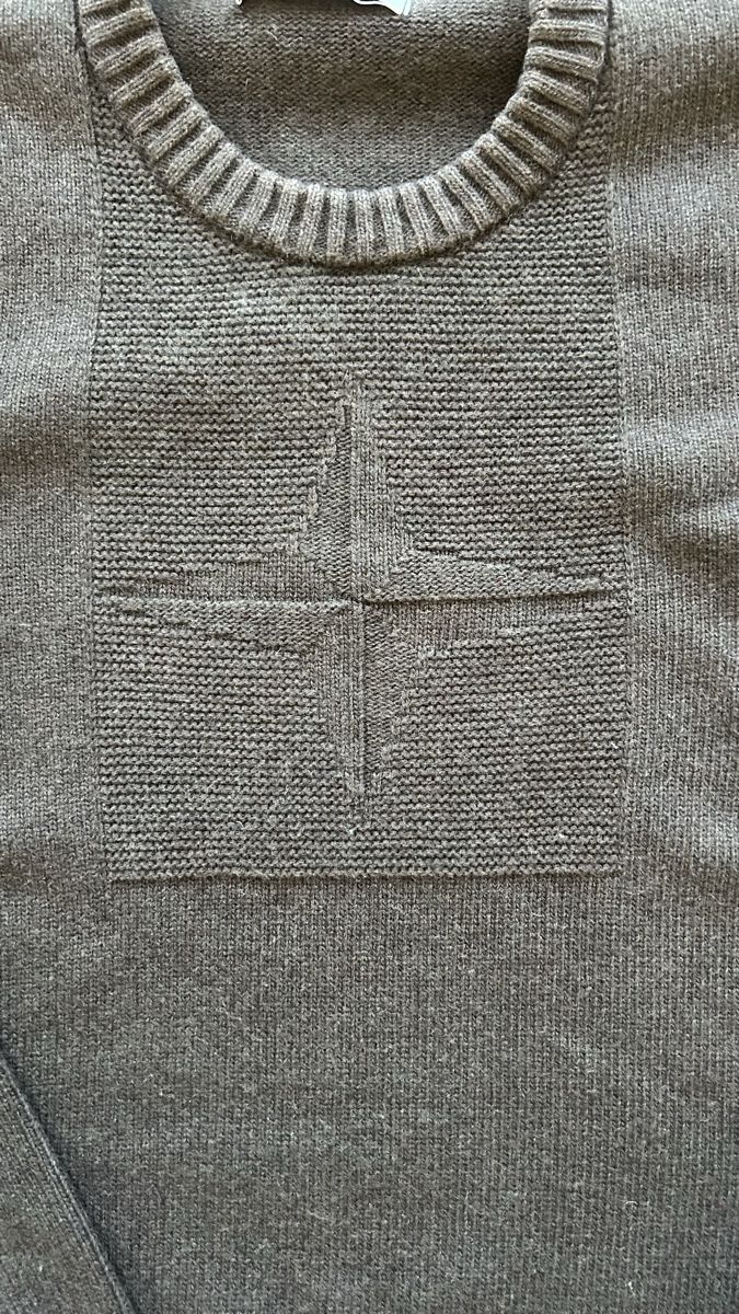 Stone Island Maglioni & Felpe: Stone Island Strick Pullover braun mit Badge – Nuovo (secondo la descrizione) da Luzern venduto da ameliemueller 1