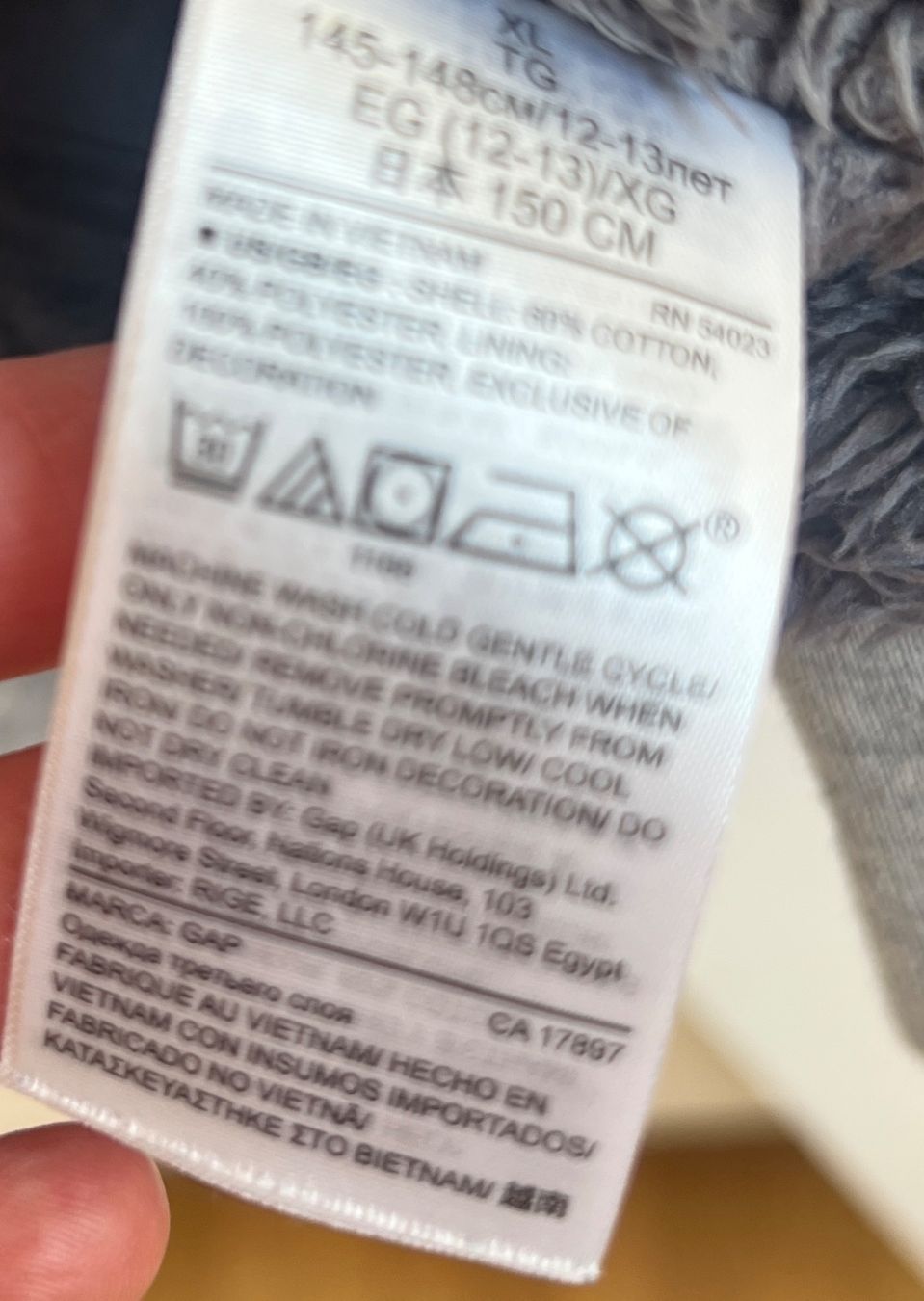 Gap Maglioni & Felpe: GAP Kapuzenpullover Teddyfutter Gr. 12 (XL) Jungen – Usato da bern venduto da LuisCocco 5
