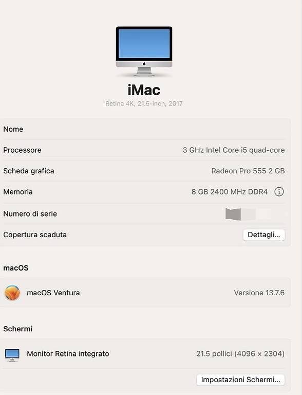 PCs: Apple iMac 21.5 2017 1TB – D'occasion à Bogno par abstractcloud 1