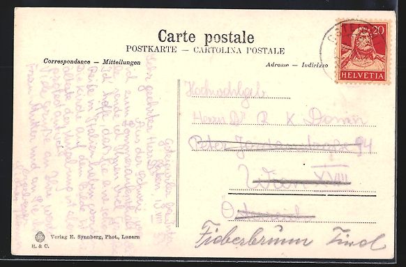 Ansichtskarten: Gsteig /Interlaken, Ortspartie mit Kirch – Gebraucht aus Berlin von bartko-reher 1