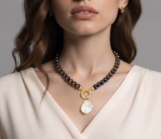 Baroque Pearl Necklace - Gold Plated Sterling Silver