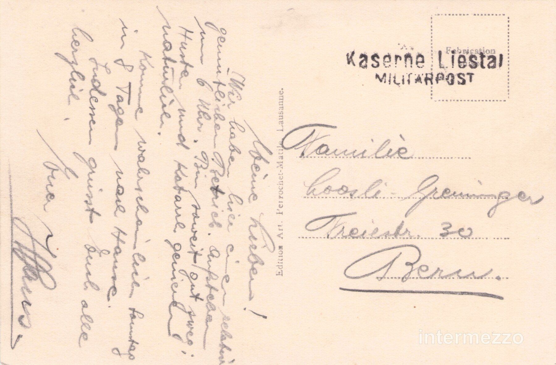 Cartoline postali: Liestal BL // circa 1920 Oberthor // Sommer – Usato da Basel venduto da intermezzo12 1